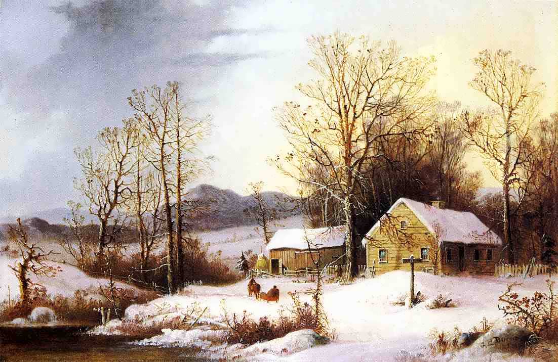 GeorgeHenryDurrie-FarmsteadinWinter1