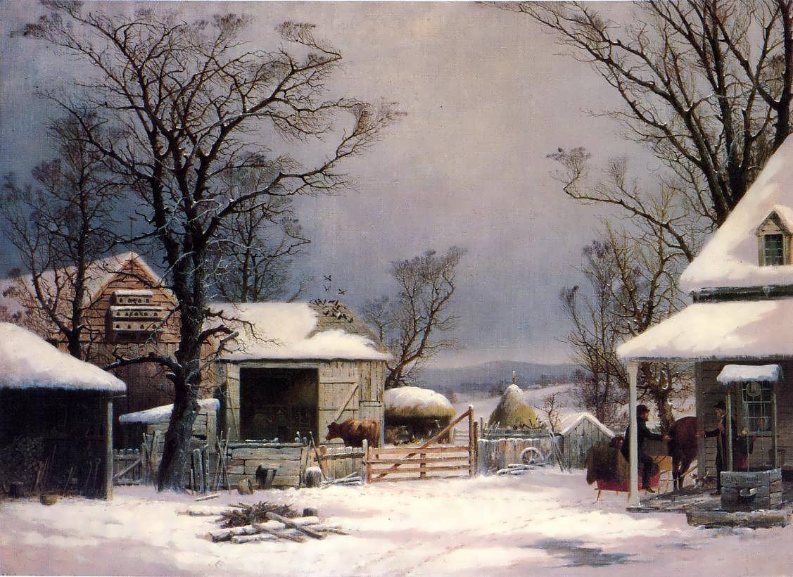 GeorgeHenryDurrie-FarmyardWinter2