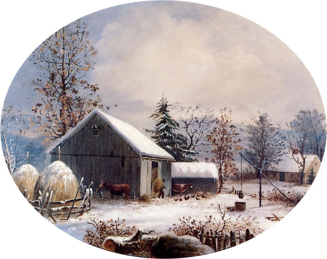 GeorgeHenryDurrie-FarmyardinWinter1