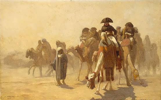 Gerome-NapoleonandhisGeneralStaffinEgypt
