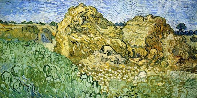 Gogh-FieldwithStacksofWheat1