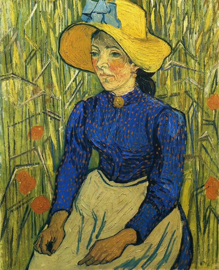 Gogh-PeasantGirlwithYellowStrawHat1