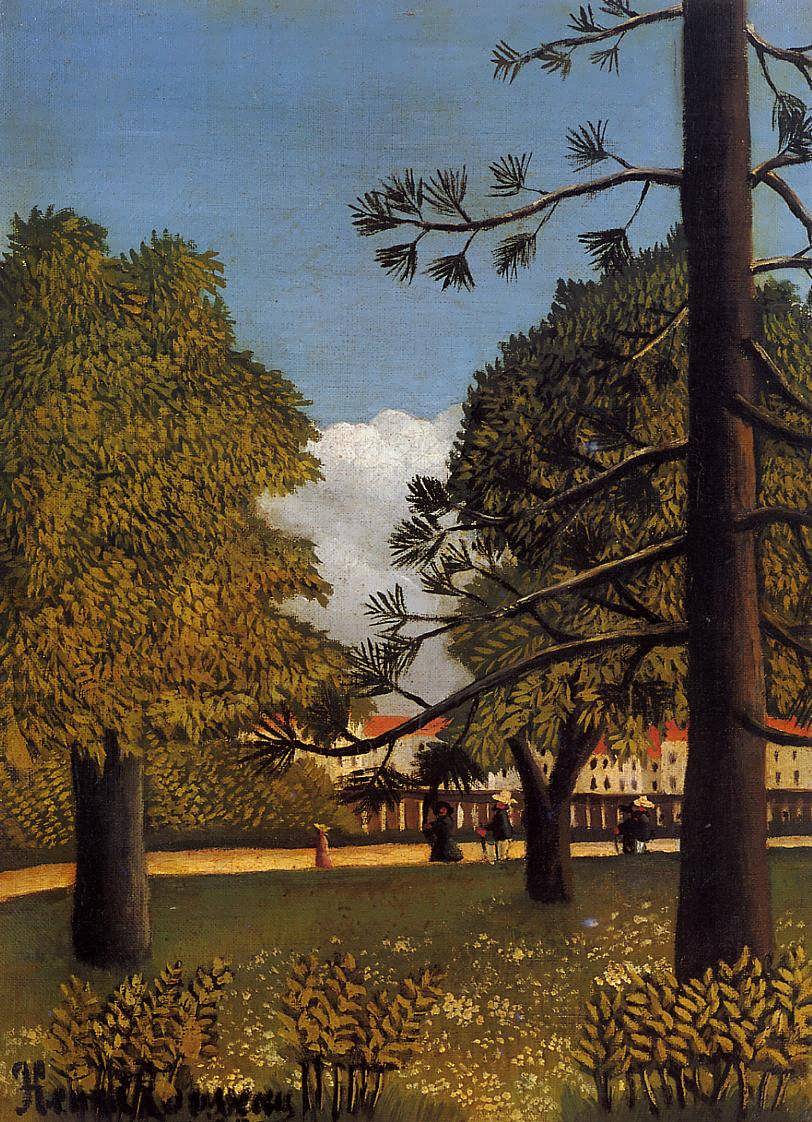 HenriRousseau-ViewofParcdeMontsouris1