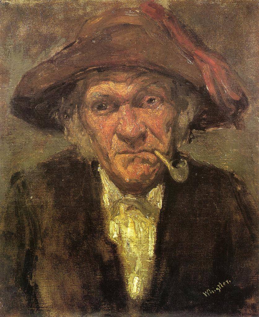 JamesAbbottMcNeillWhistler-HeadofanOldManSmoking1