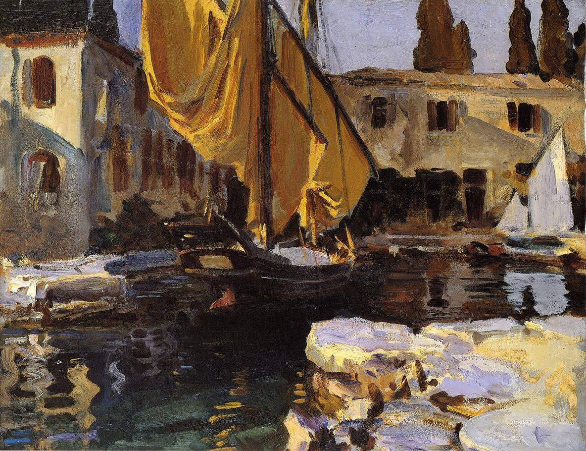 JohnSingerSargent-BoatwithTheGoldenSailSanVigilio