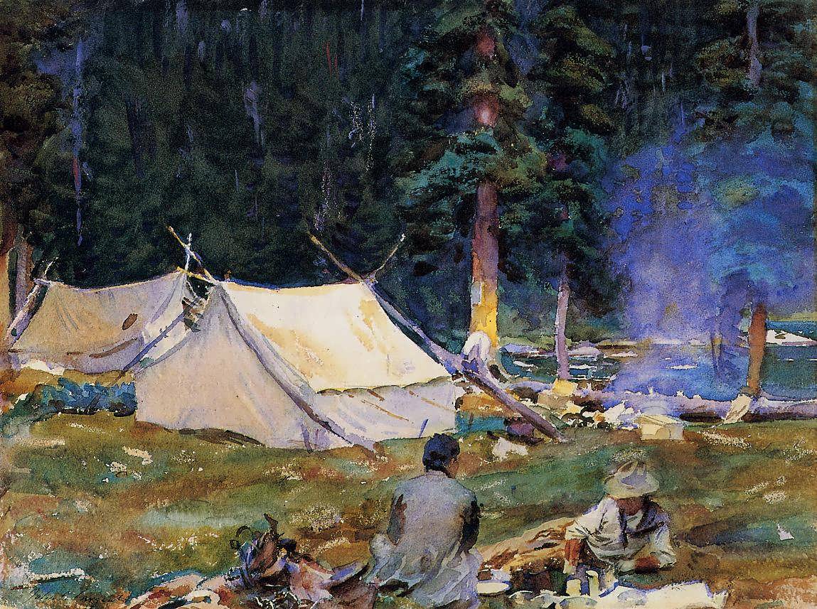 JohnSingerSargent-CampingatLakeOHara