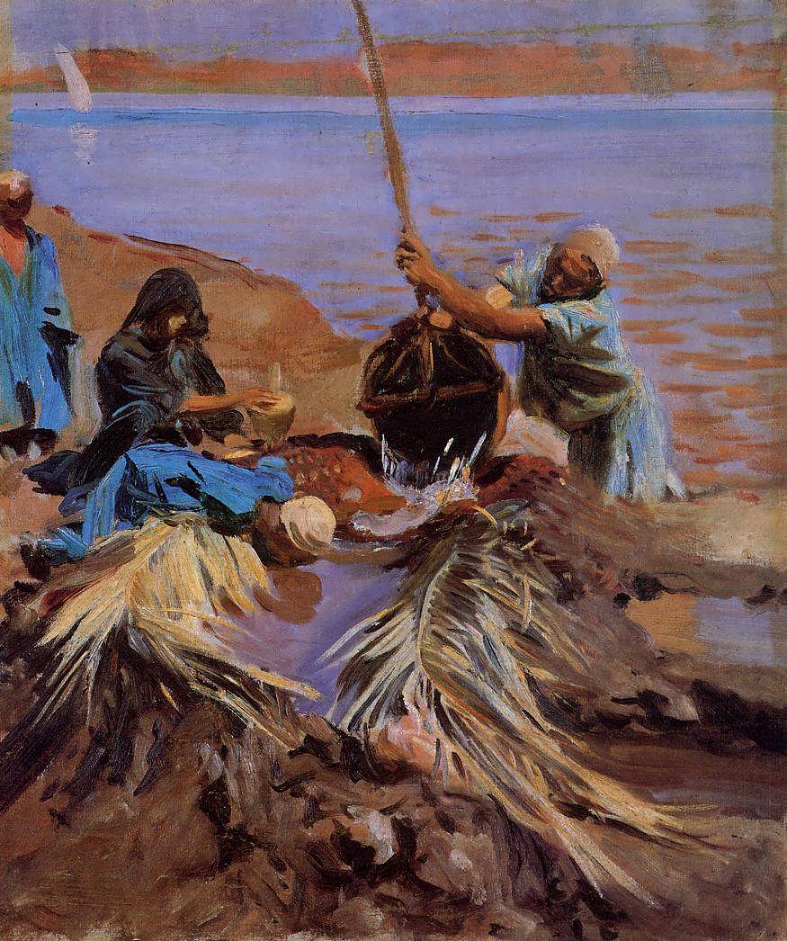 JohnSingerSargent-EgyptiansRaisingWaterfromtheNile