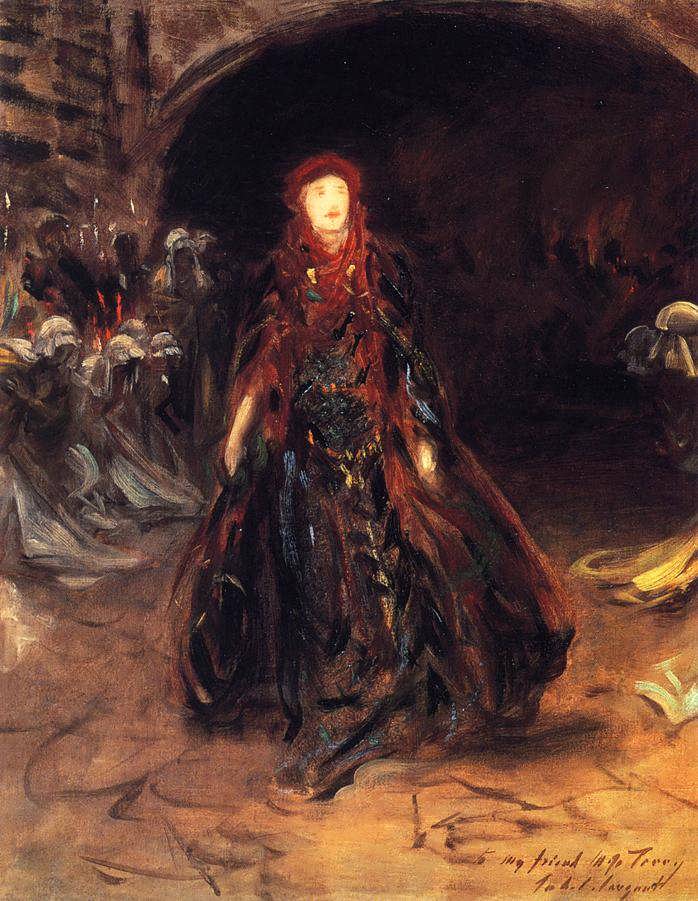 JohnSingerSargent-EllenTerryasLadyMacbethsketch