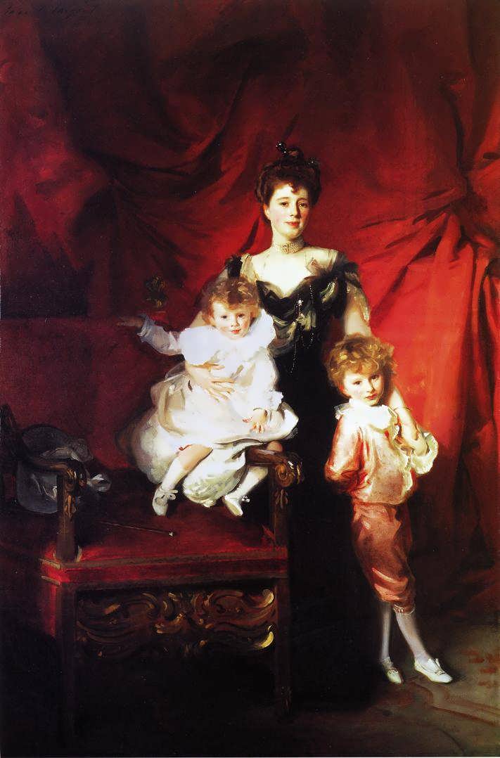 JohnSingerSargent-MrsCazaletandChildrenEdwardandVictor