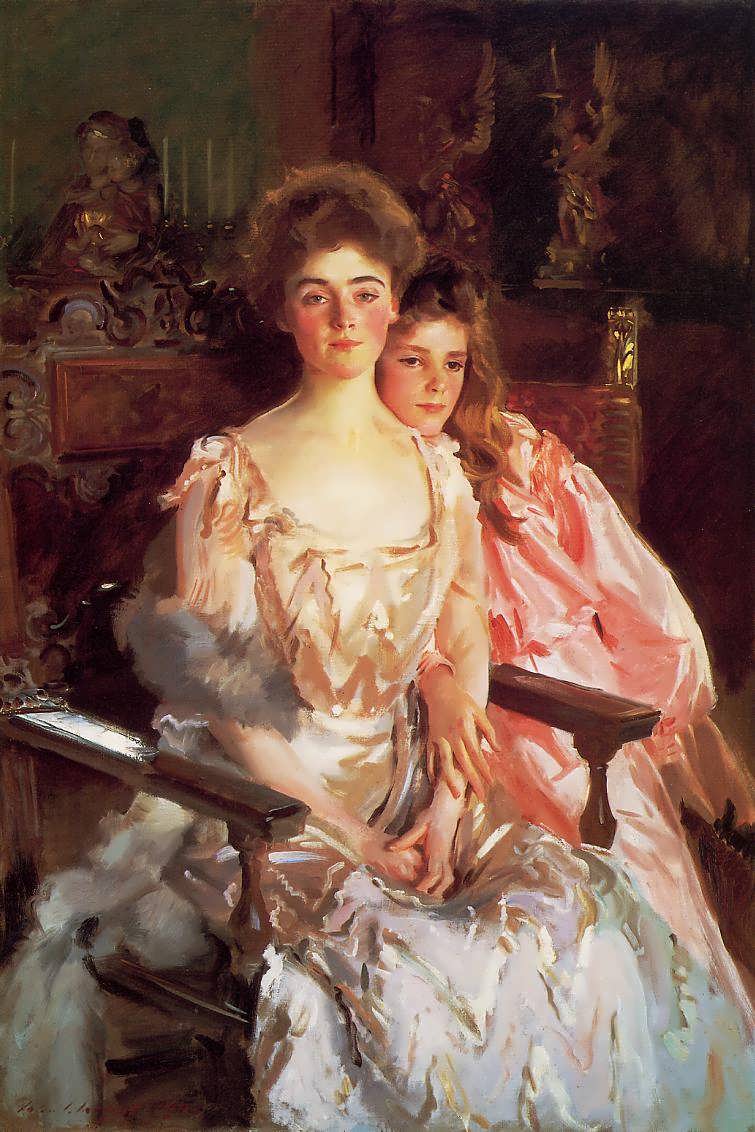 JohnSingerSargent-MrsFiskeWarrenandHerDaughterRachel1