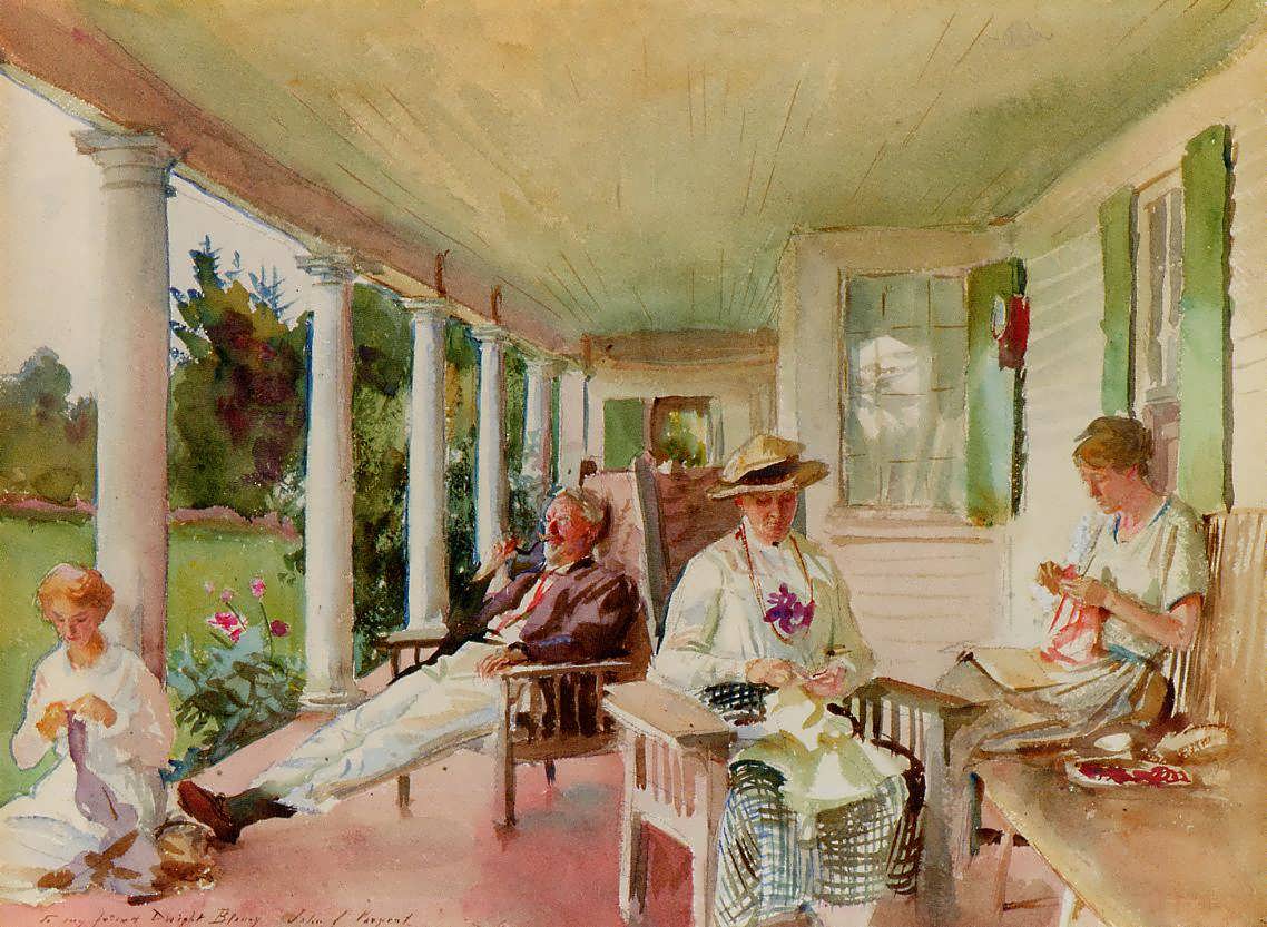 JohnSingerSargent-OntheVerandahakaIronboundIslandMaine