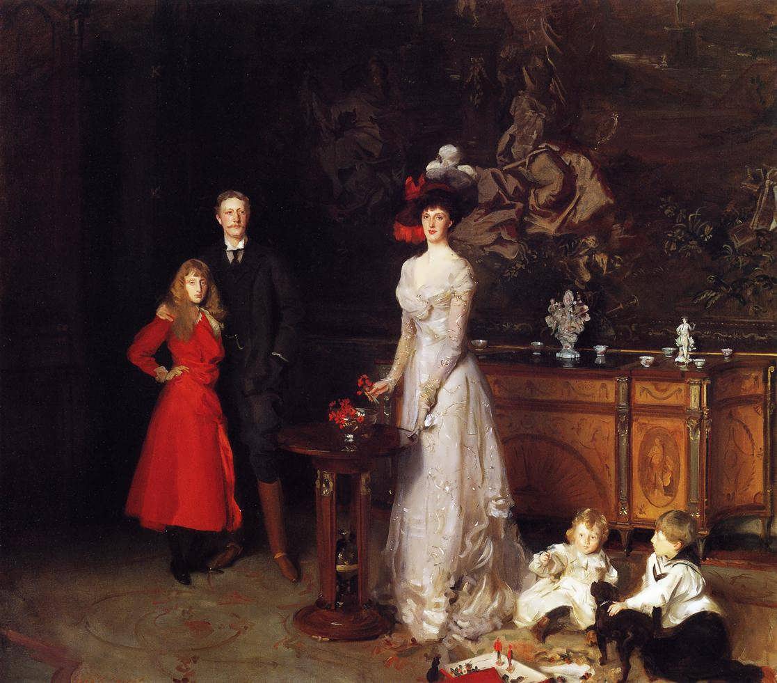 JohnSingerSargent-SirGeorgeSitwellLadyIdaSitwellandFamily