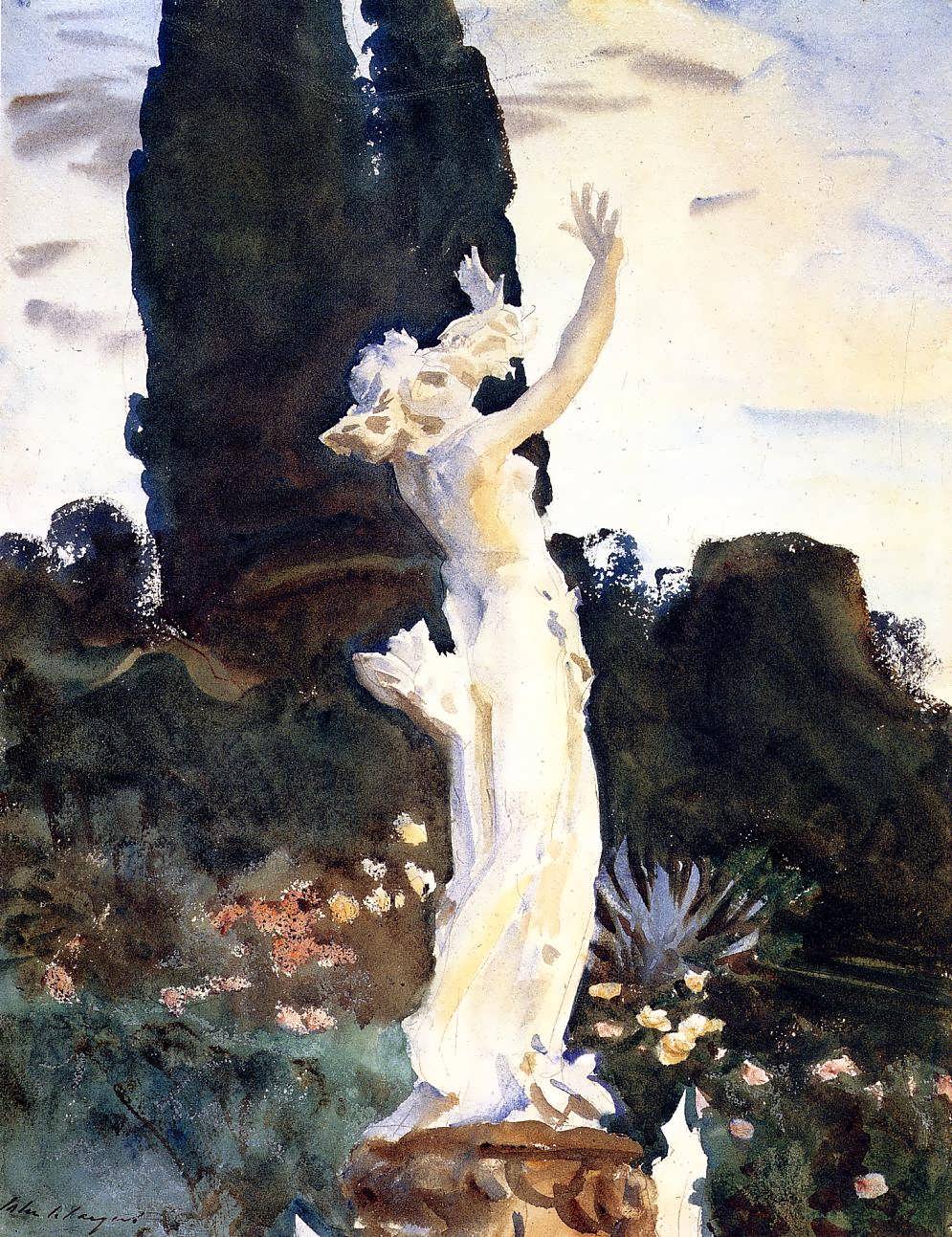 JohnSingerSargent-StatueofDaphne