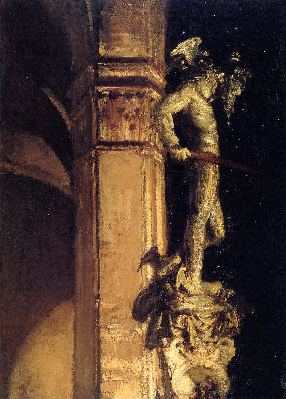 JohnSingerSargent-StatueofPerseusbyNight