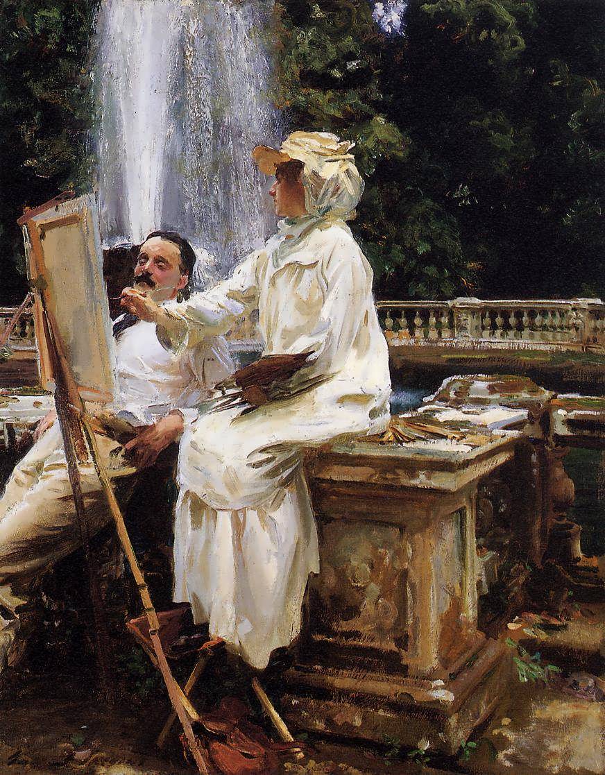 JohnSingerSargent-TheFountainVillaTorloniaFrascatiItaly