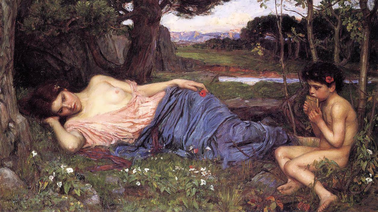 JohnWilliamWaterhouse-ListeningtoMySweetPipings1