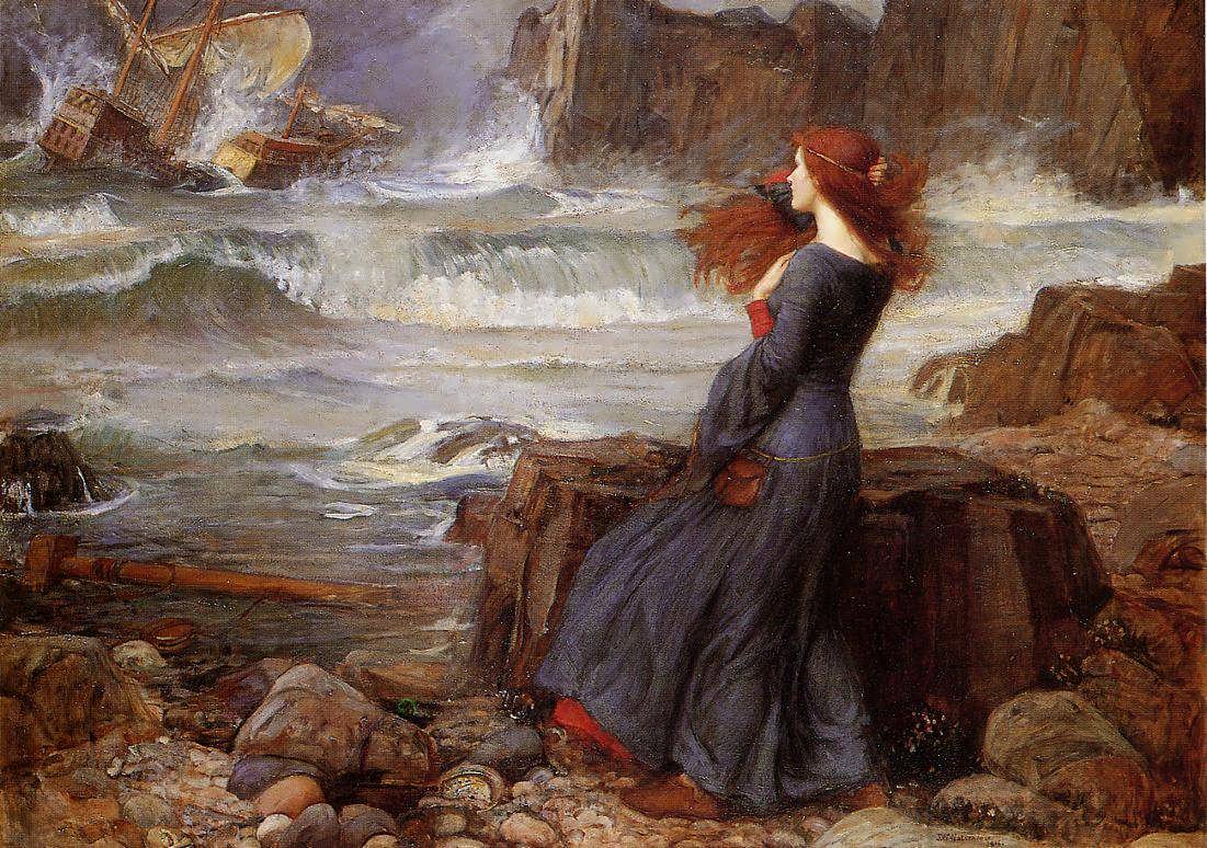 JohnWilliamWaterhouse-Miranda-theTempest1