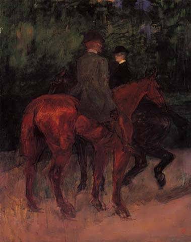 Lautrec-ManandWomanRidingthroughtheWoods1