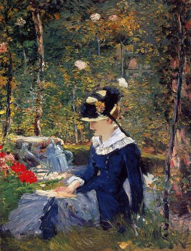 Manet-YoungWomanintheGarden1