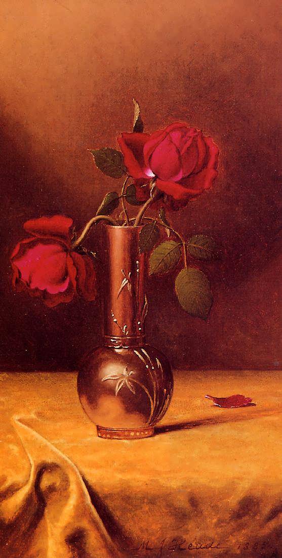 MartinJohnsonHeade-TwoRedRosesinaBronzeVase1