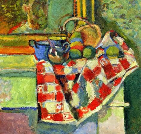 Matisse-StillLifeCheckedTablecloth