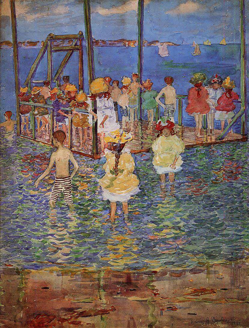 MauricePrendergast-ChildrenonaRaft1