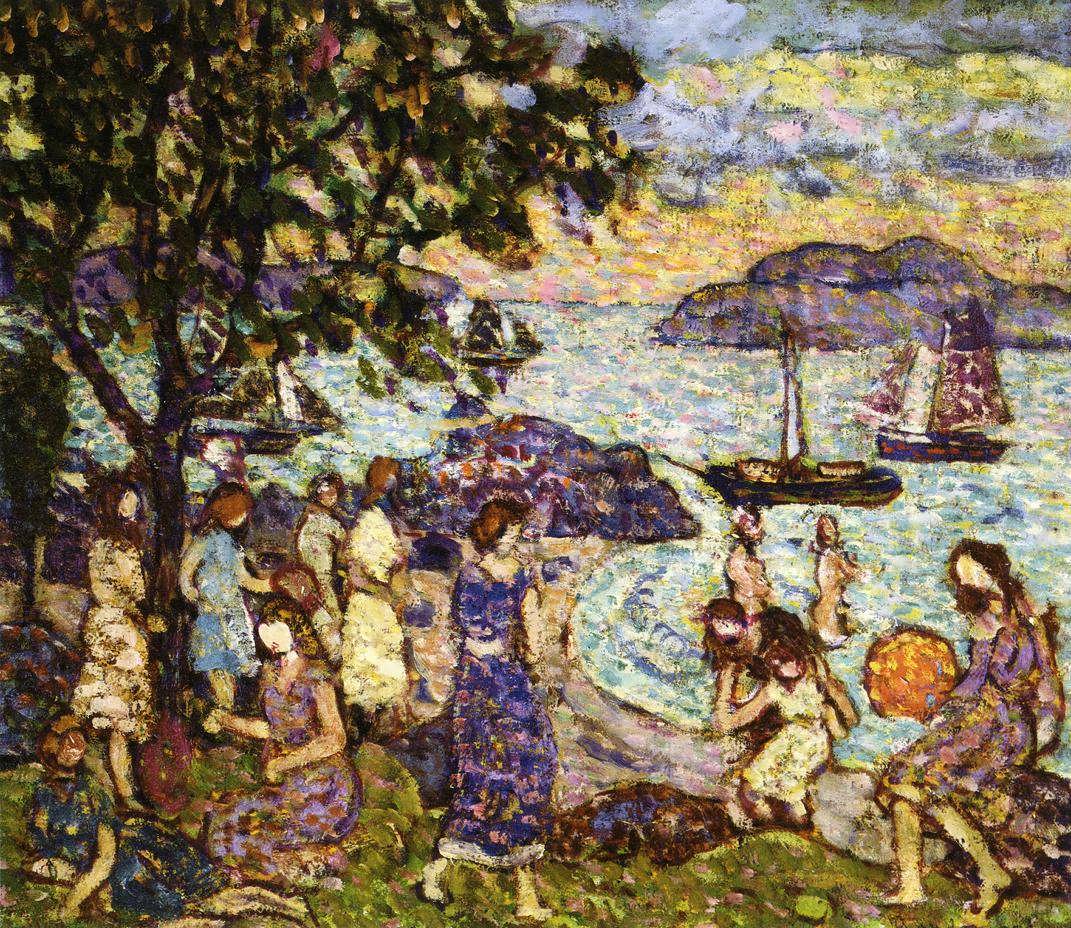 MauricePrendergast-CrepusculeakaAlongtheShoreorBeach