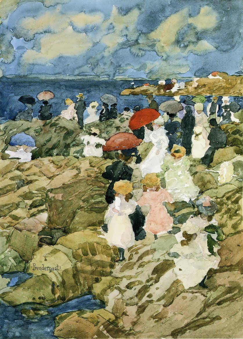 MauricePrendergast-HandkerchiefPointCoastalScene