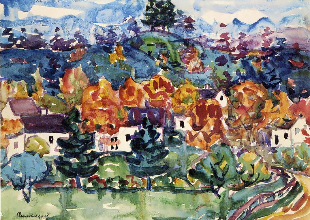 MauricePrendergast-HillsideVillage1