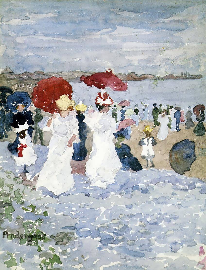 MauricePrendergast-LadieswithParasols