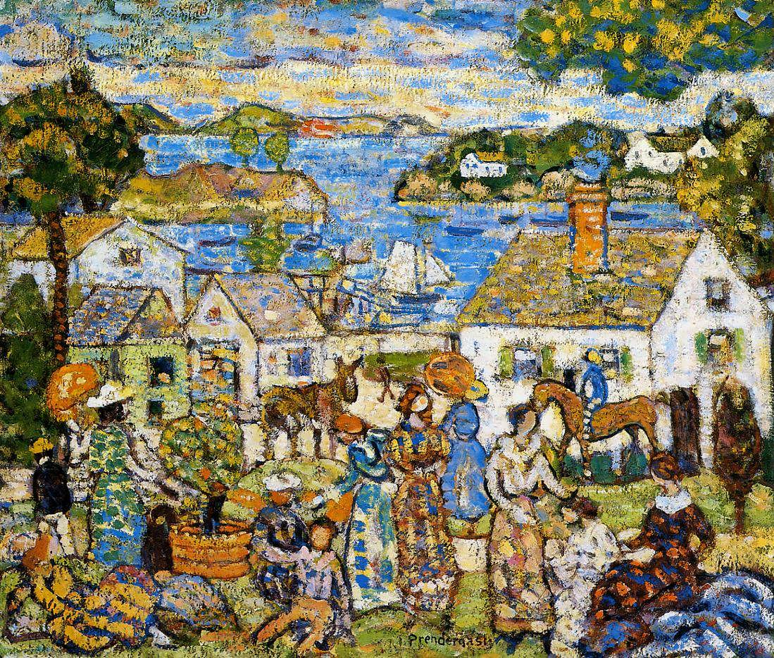 MauricePrendergast-NewEnglandHarbor