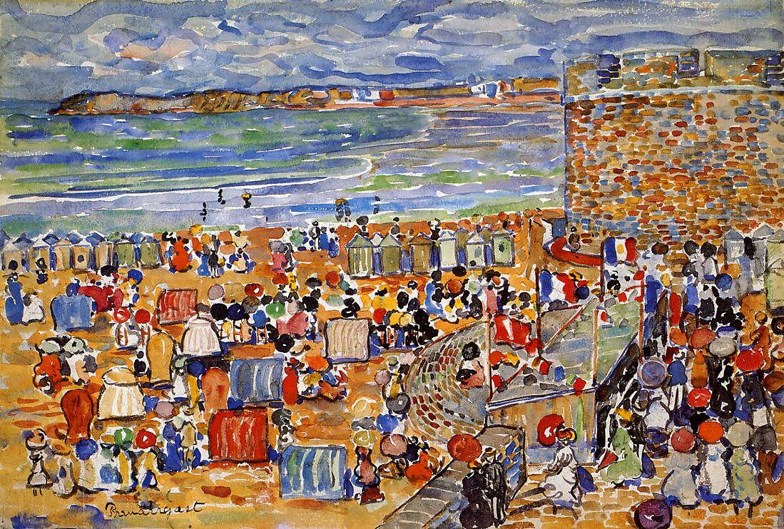 MauricePrendergast-OntheBeachStMalo1