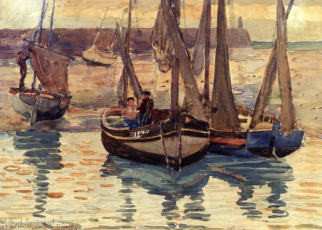 MauricePrendergast-SmallFishingBoatsTreportFrance1