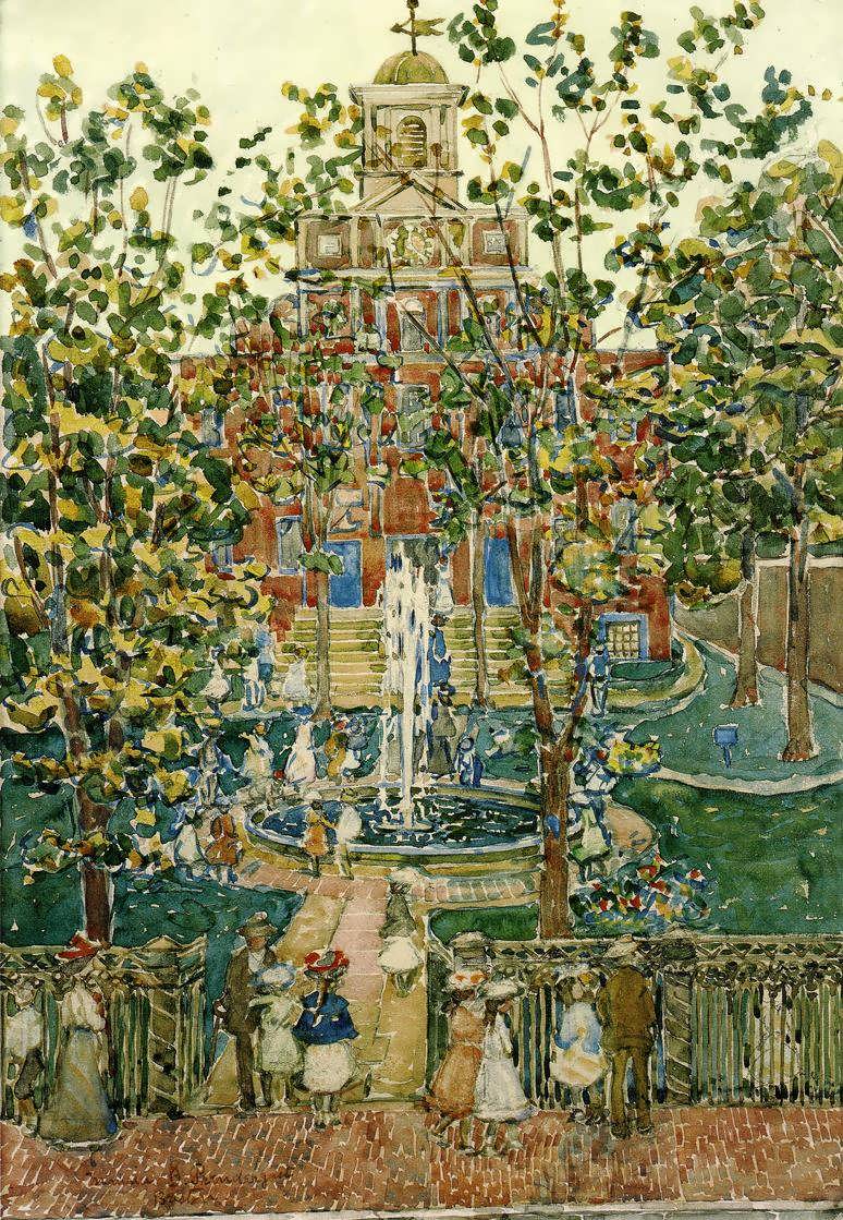 MauricePrendergast-TheBartolChurchakaTheFountain