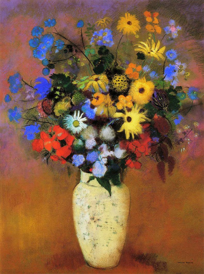 OdilonRedon-LargeBouquetinaJapaneseVase