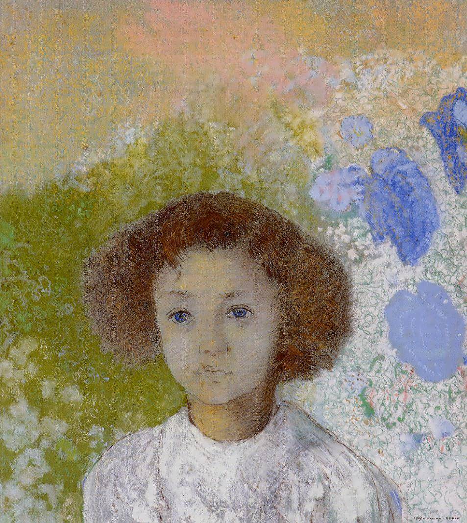 OdilonRedon-PortraitofGenevievedeGonetasaChild