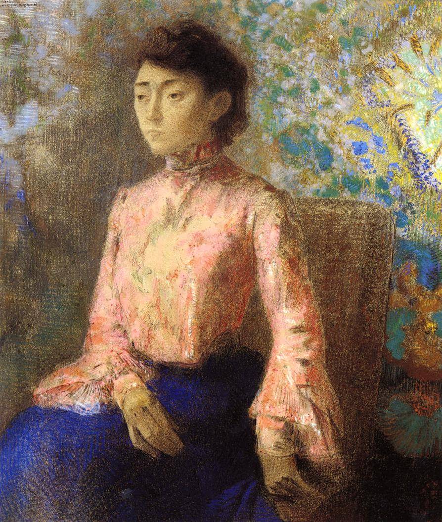 OdilonRedon-PortraitofJeanneChaine