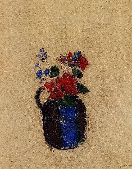 OdilonRedon-SmallBouquetinaPitcher