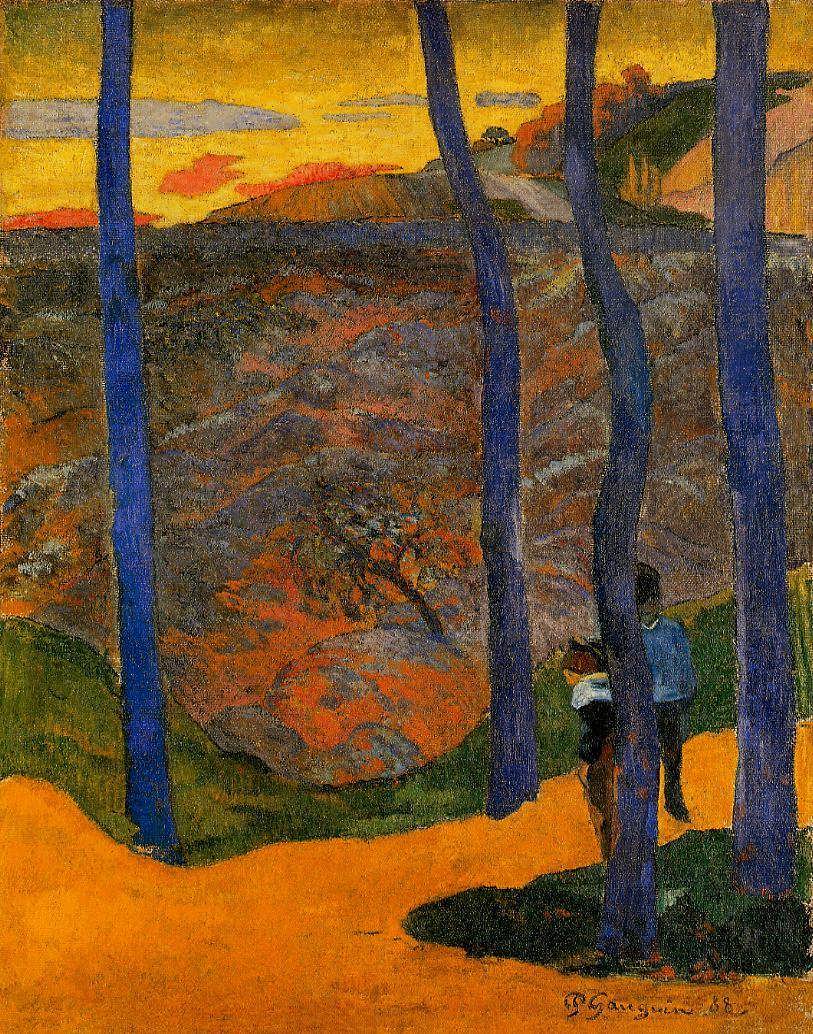 PaulGauguin-BlueTrees1