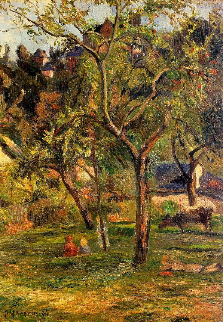 PaulGauguin-ChildreninthePastureakaOrchardbelowBihorelChurch1