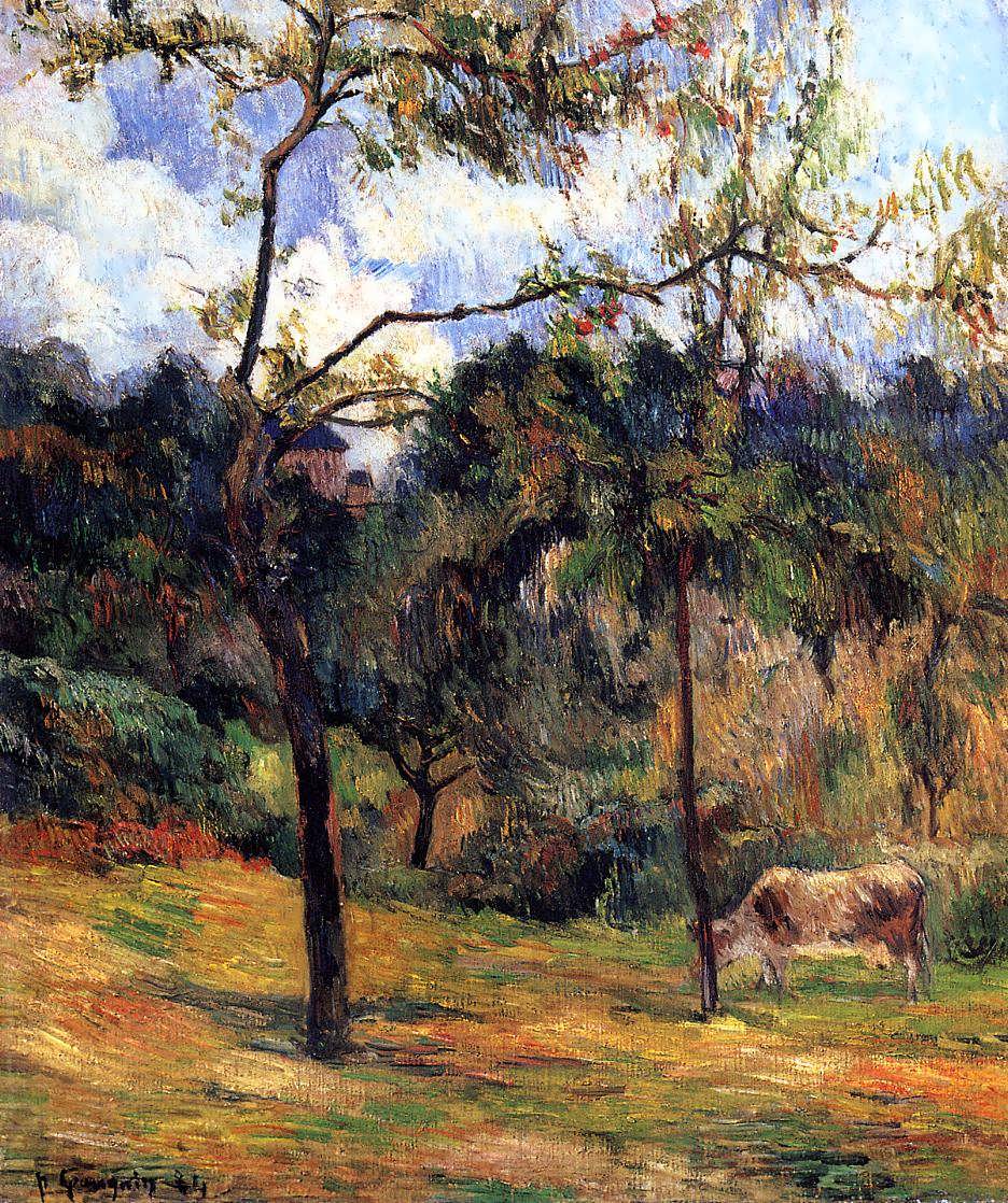 PaulGauguin-CowinaMeadowRouen1