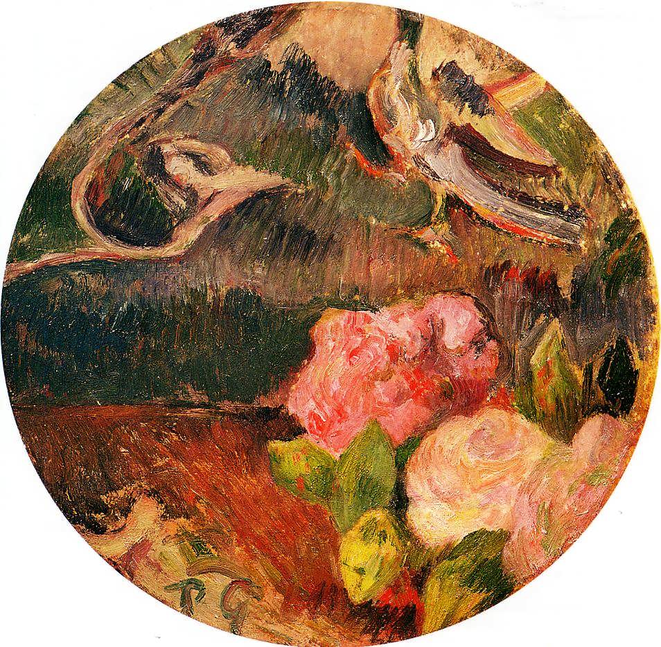 PaulGauguin-FlowersandaBird1