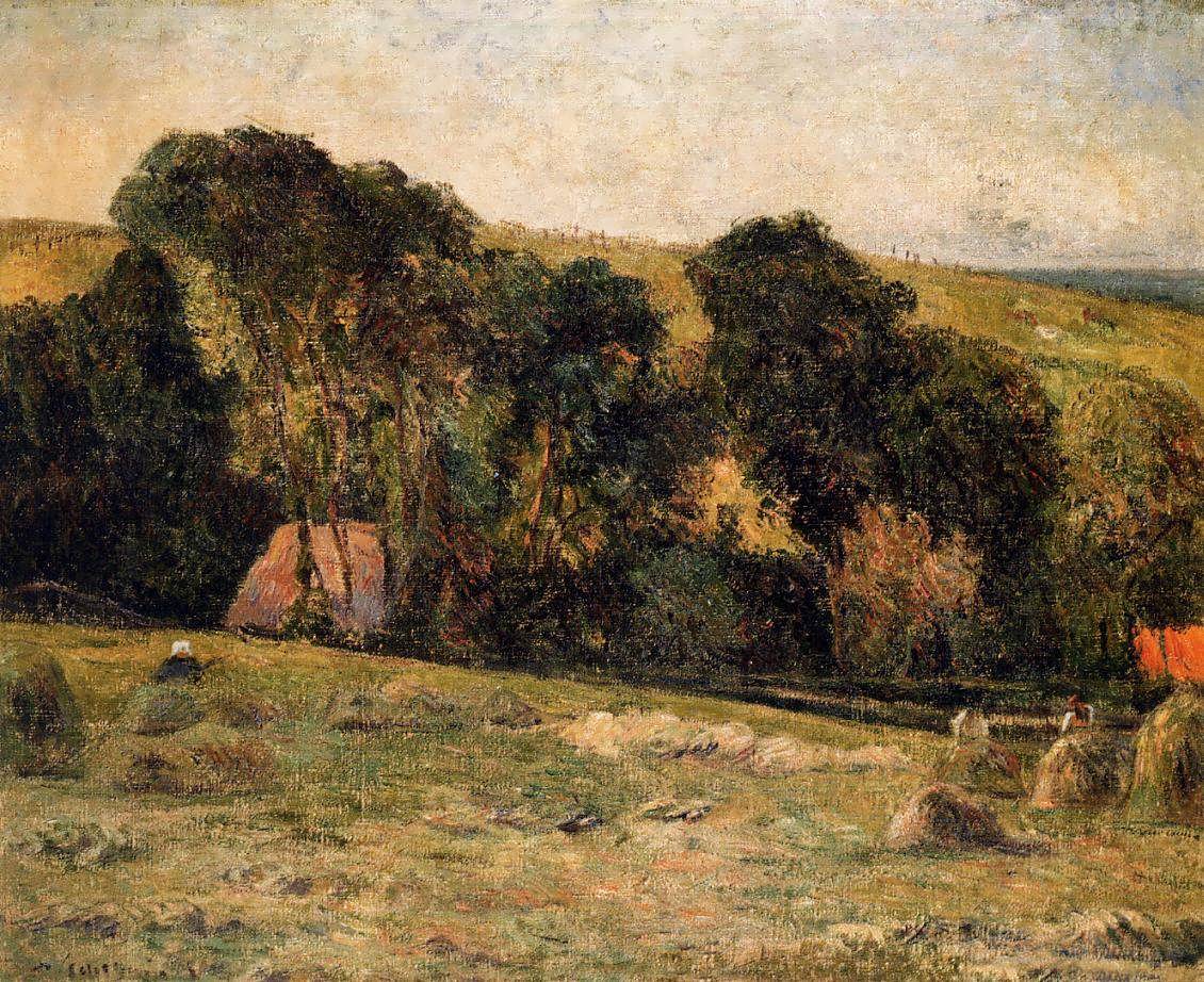 PaulGauguin-HaymakingnearDieppe1