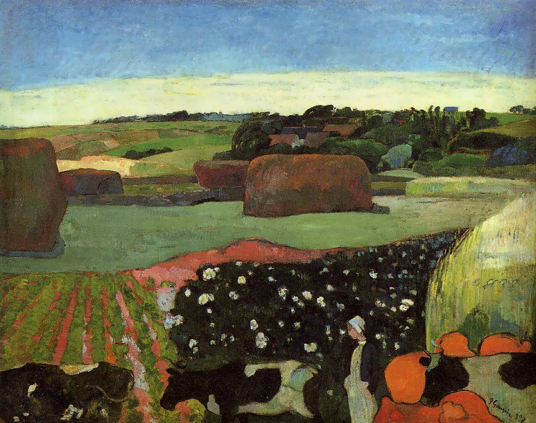 PaulGauguin-HaystacksinBritannyakaThePotatoField1