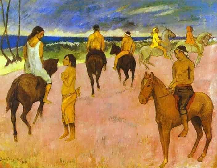 PaulGauguin-HorsemenontheBeach1