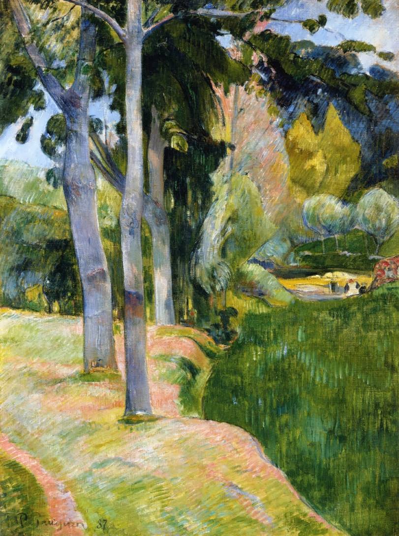 PaulGauguin-TheLargeTrees1