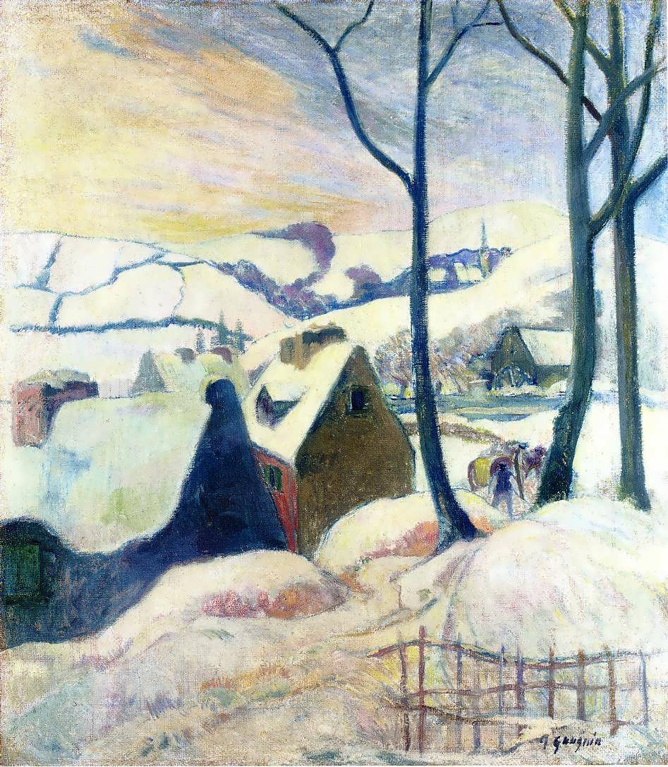 PaulGauguin-VillageintheSnow1