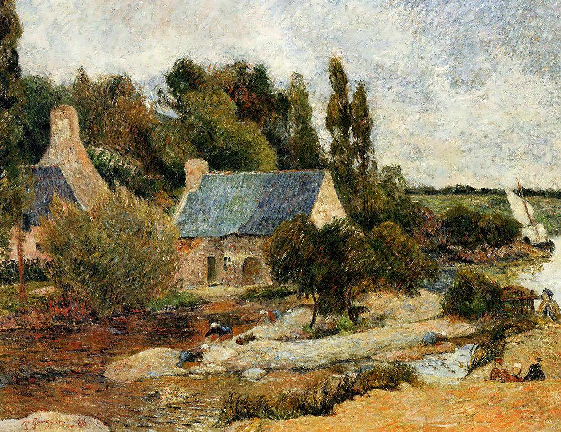 PaulGauguin-WasherwomanatSimonouMillPont-Aven1