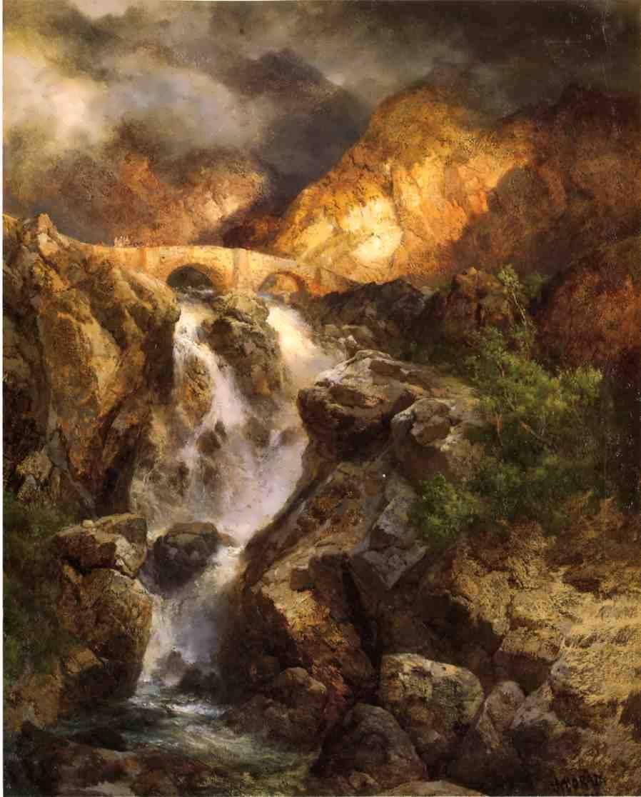 ThomasMoran-CascadingWater1