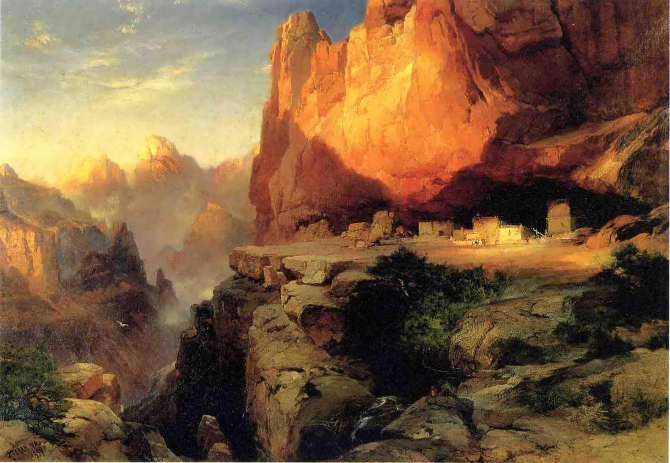 ThomasMoran-CliffDwellers1